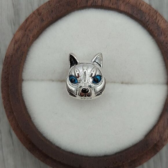 925 Sterling Silver Fox Charm - Picture 1 of 5